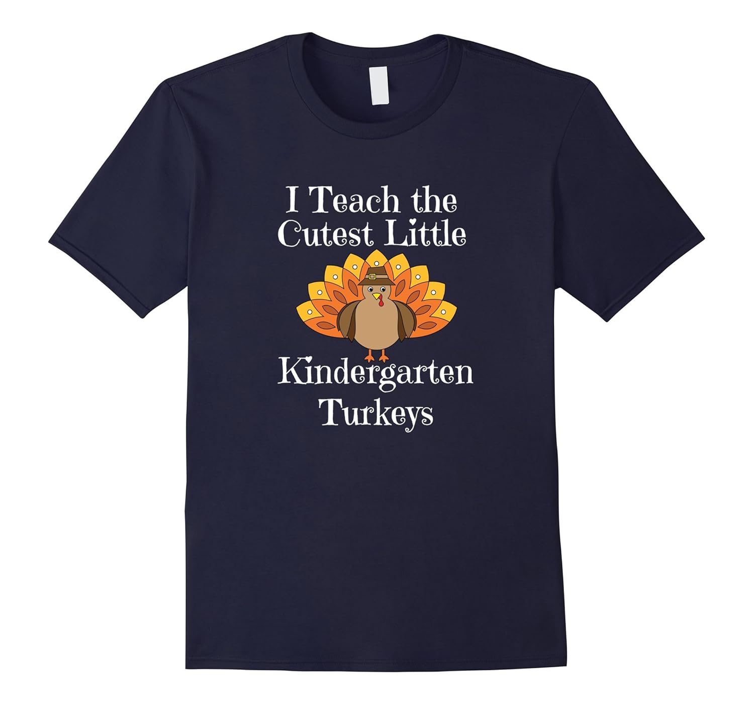 Fun Thanksgiving Teacher Shirt Cutest Kindergarten Turkeys-ANZ