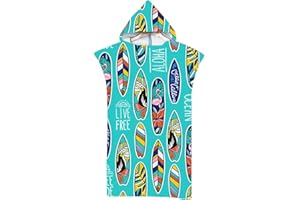 LOMTRATS Quick Dry Surf Poncho Changing Towel Robe Hoodie for Adults Men Women,Microfiber Swimming Beach Surfing Diving Home Hot Springs Bathing Parka