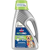 Bissell PET PRO OXY Urine Eliminator with Febreze Carpet Deep Clean Solution, with StainProtect Technology, for use in leading upright carpet cleaners, 48oz, Our best formula for pet messes &amp; odors
