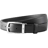 MONTBLANC Black Leather Belt- Black116706, Brand Size 47