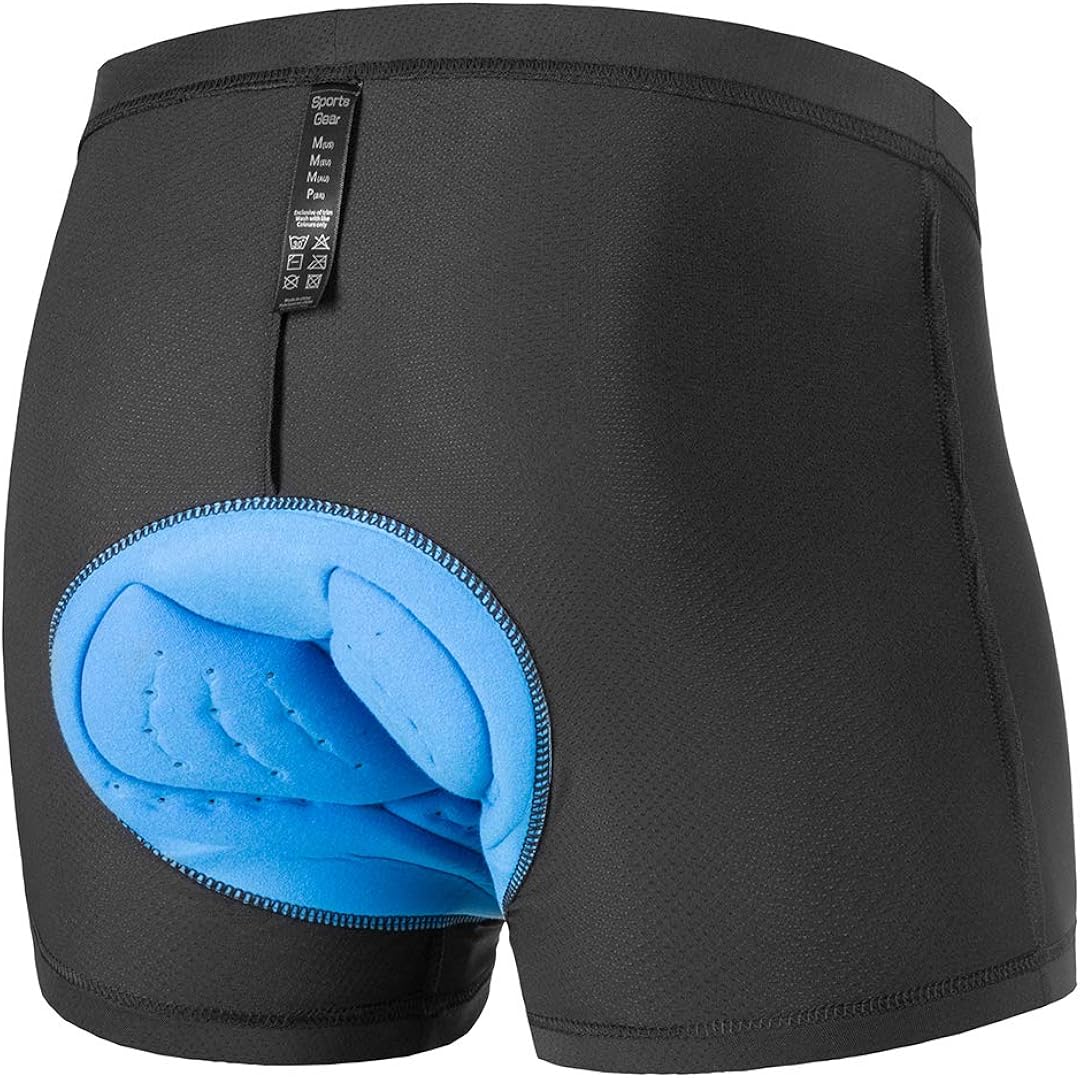 Przewalski Mens Cycling Underwear Shorts 3D Padded Bike Bicycle Riding MTB Liner- Verified Fit&Comfort: Clothing