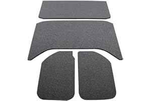 Design Engineering 050137 Boom Mat Sound Deadening Headliner for 4-Door Jeep Wrangler, 2011-2016, Black