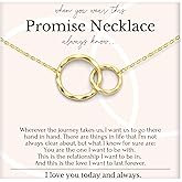 HOPE LOVE SHINE Gift for Wife, Girlfriend on Anniversary - Romantic Love Necklace, Jewelry 16+2", 14k Gold Plated Sterling Silver