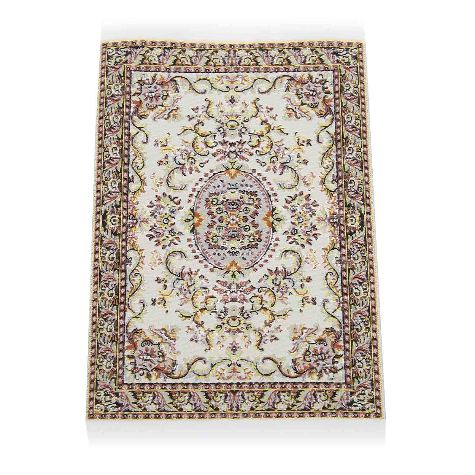 Rugs Dolls House, 6. 3 x 3. 9 Inches Miniature Rug Bath Mat Miniature Dollhouse Rugs Dolls House Accessories DIY Dolls House Carpet Decoration for 1:12 Scale Dollhouse