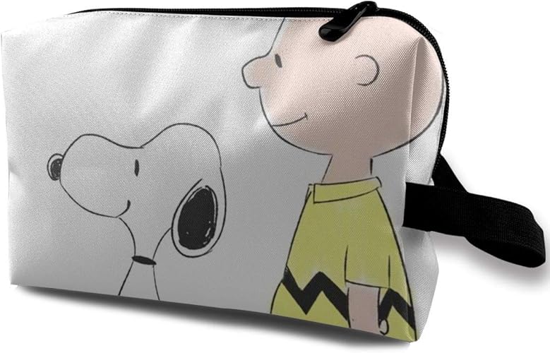 Amazon 化粧ポーチチャーリーブラウン 2 旅行化粧袋 旅行便利グッズ トラベルポーチ 財布 手持ち かわいい 防水 化粧袋 バッグ 収納袋 化粧 漏れ防止 軽量 携帯便利 旅行用 出張用 化粧品袋 巾着 小物入れ 袋 Generies シューズ バッグ