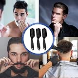 Xumann 3PC Black Fade Brush Barber Styling Tool for Men Women Hair Beard view 7