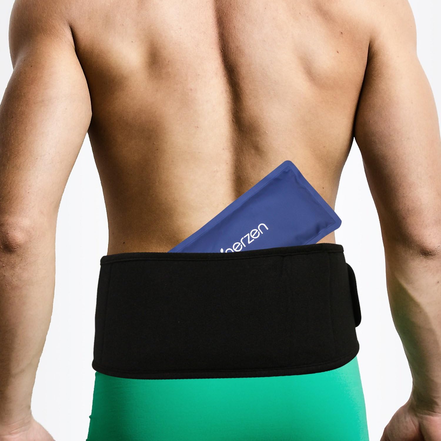 Inerzen Back and Waist Hot and Cold Gel Pad Therapy Wrap for Pain, Muscle, Stress Relief - Microwavable & Freezable: Health & Personal Care