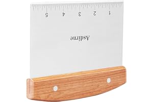 Asdirne Dough Cutter, Dough Scraper with Wooden Handle and Food Grade Stainless Steel Blade, Pastry Scraper, 15CM