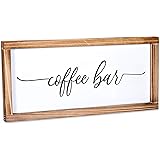 Coffee Bar Sign - Coffee Station Decor - Modern Coffee Bar Signs Decor, Coffee Bar Accessories for Wall, Farmhouse Coffee Bar