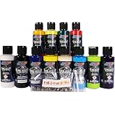 Createx 2oz Wicked 12 Opaque Paint Set with UMO's.