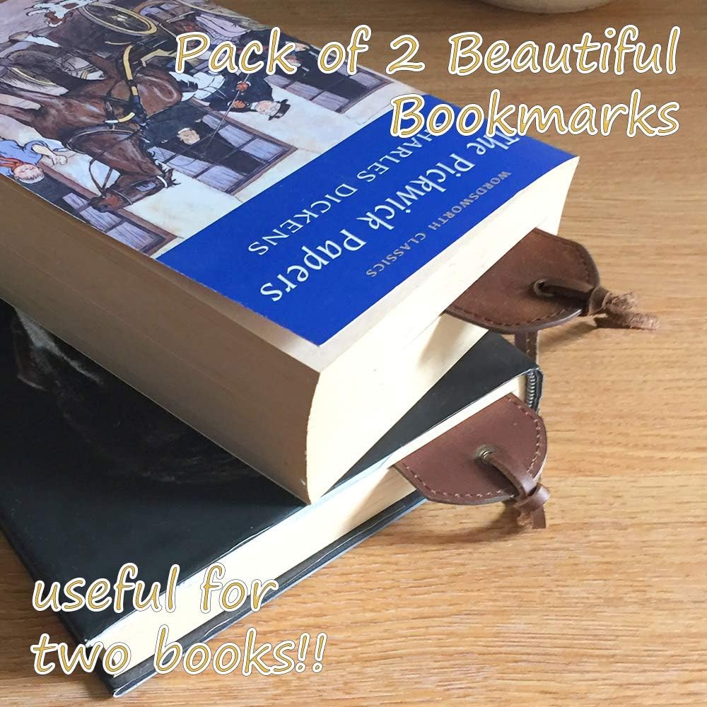 4pcs Maple Leaf Leather Bookmarks 2×7inch 5 Leaves Cowhide Vintage Autumn Leaves Leather Book Markers Genuine Handmade Page Markers For Men Women Gift Book Lovers Reading