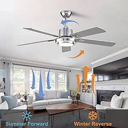 BOOMJOY 52 Inch Ceiling Fans with Lights and Remote