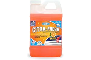 Walex Citra-Fresh Liquid Holding Tank Treatment for RV, Camper & Marine - Black Water Tank Deodorizer for Rapid Breakdown of Waste & Toilet Paper, Biocide-Free, Septic Tank Safe, 32oz