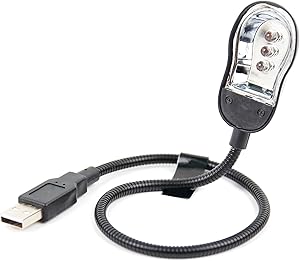 DURAGADGET USB-A Goose Neck Notebook Light with 3 LEDs for HP Stream x360 11-aa000nf|ZBook 14 G2 Mobile Workstation|ZBook 15u Mobile Workstation|ZBook 17 G2 Mobile Workstation|Zbook Studio G3