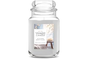 Yankee Candle A Calm Quiet Place, Holiday Scented Candle, 22oz Large Jar with up to 150 Hour Burn Time, Giftable