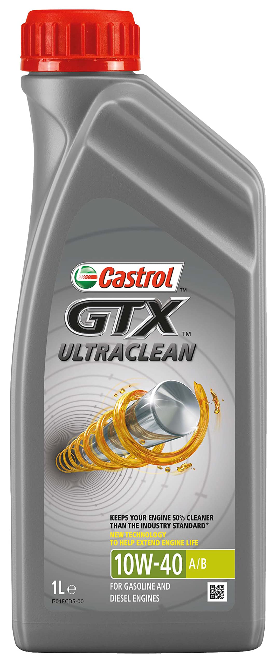 Castrol GTX Ultraclean 10W-40 A3/B4 Engine Oil 1L
