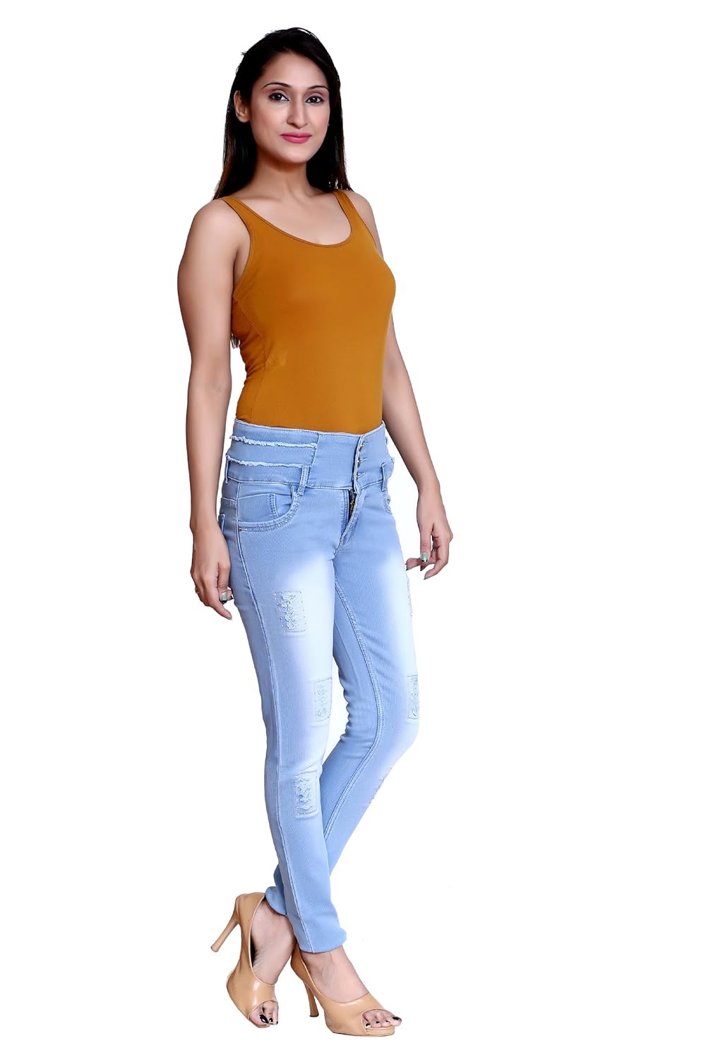 elendra women casual ankle length stretchable jeans