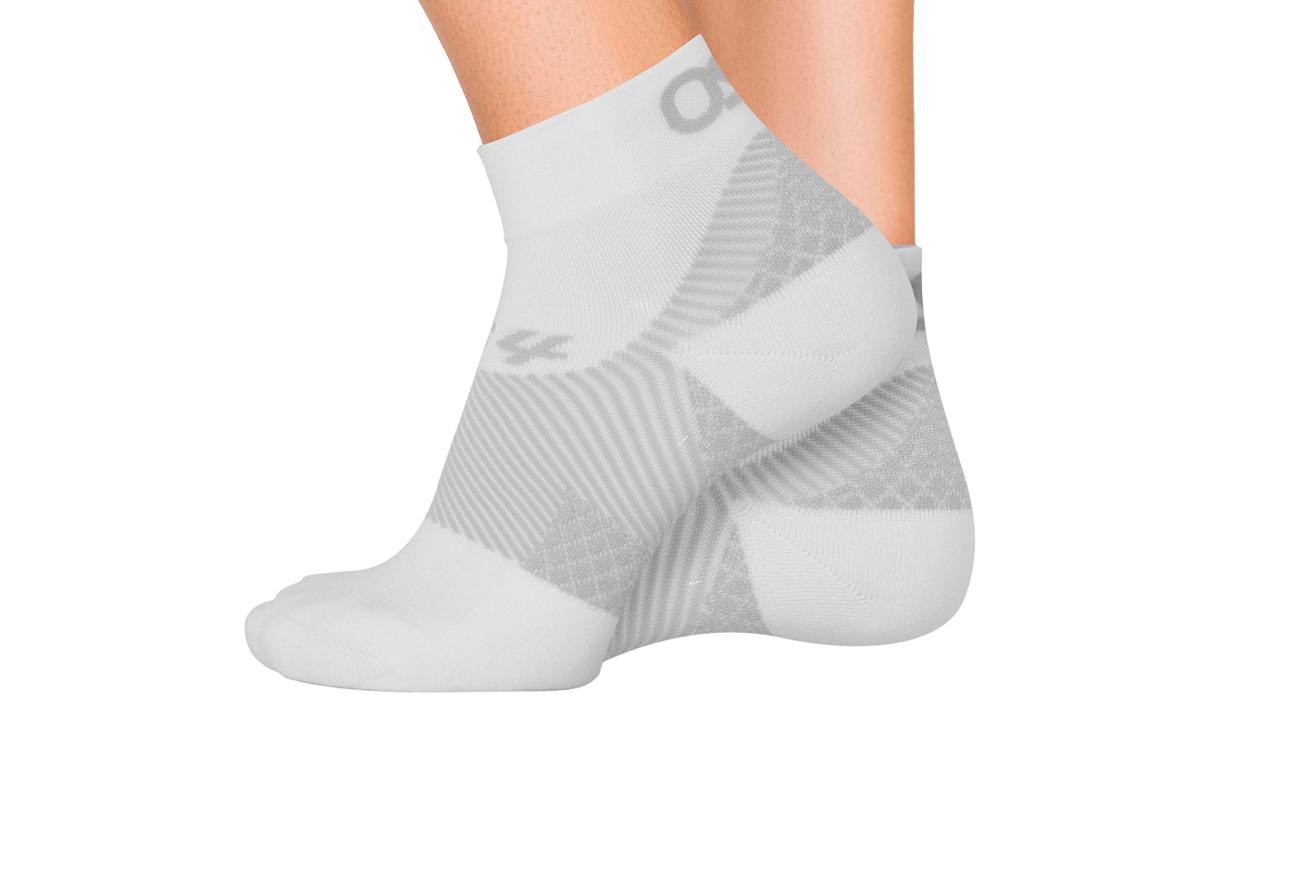 Orthosleeve FS4 Plantar Fasciitis/Orthotic Socks/Heel & Arch Pain/Swelling/Foot Fatigue - M White