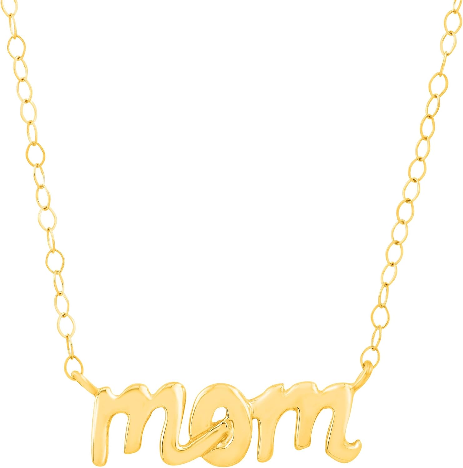 gold necklace mom