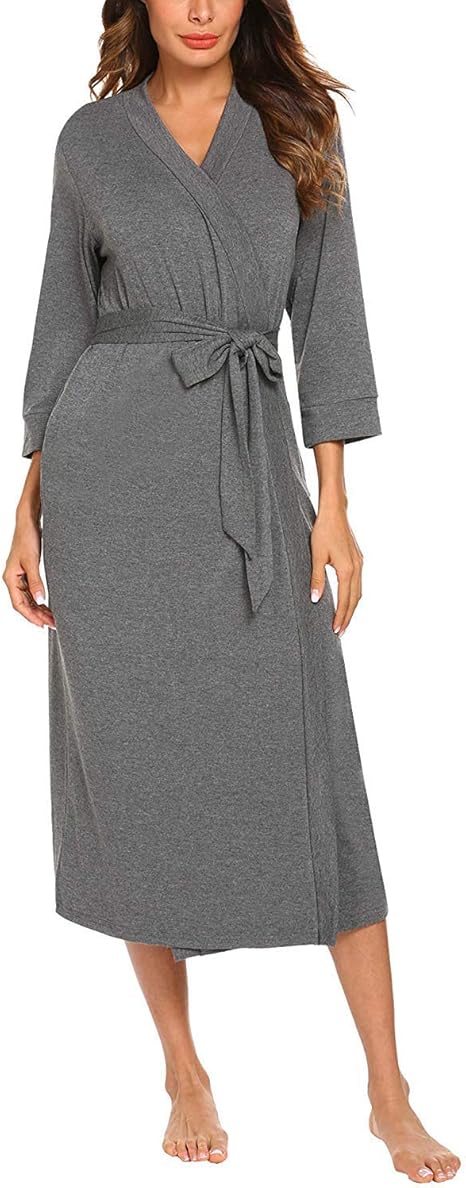 bademantel damen leicht baumwolle