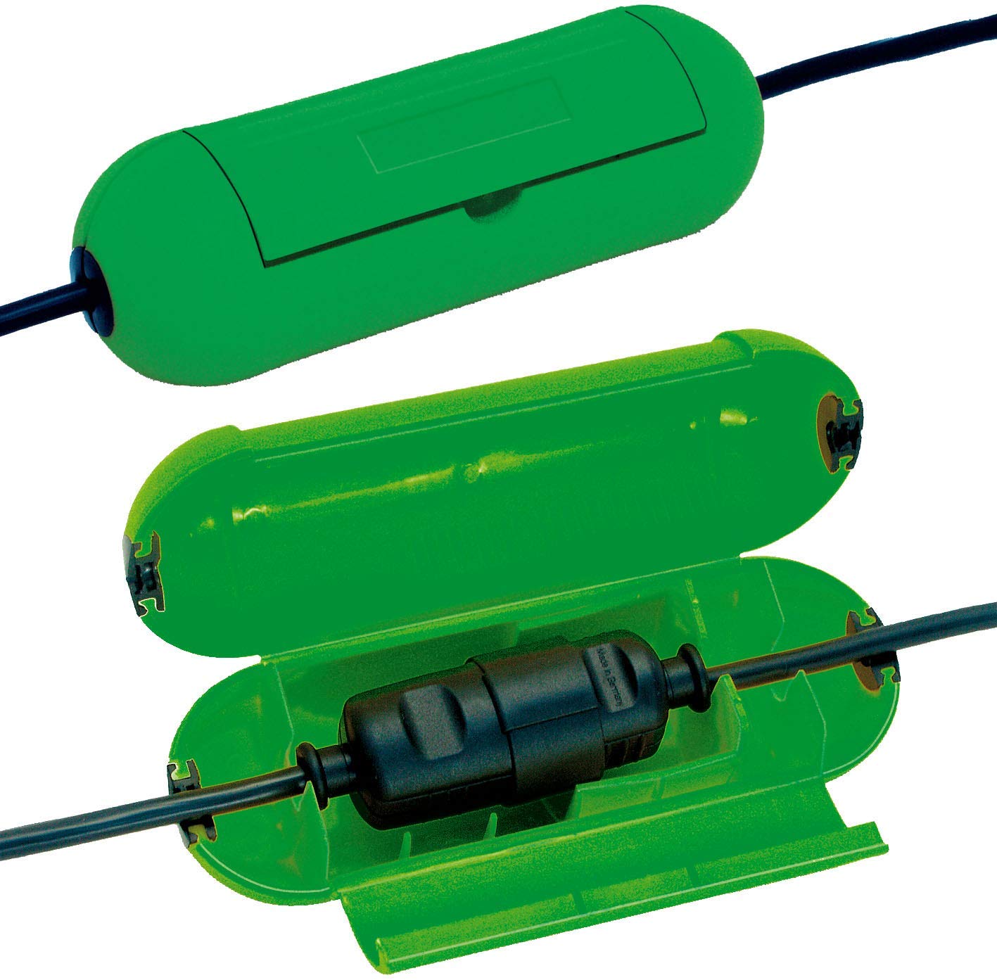 Brennenstuhl Safe-Box / protective box for extension cables (protective capsule for cables, for indoor use) green