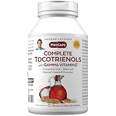 ANDREW LESSMAN ProCaps Complete Tocotrienols Gamma Vitamin E, 30 Softgels | All 8 natural Vitamin E forms, including Gamma Tocopherol &amp; Tocotrienols. Plant-based Omega fatty acids from Ahiflower Oil.
