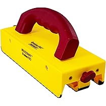 Milescraft Grabber Push Stick, Yellow/Red, Ergonomic Comfort Grip For Router Tables, Table Saws, Jointers & Band Saws, Non-Marring TPR Diamond Grip Base