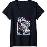 Womens JoJo's Bizarre Adventure Polnareff Silver Chariot Anime V-Neck T-Shirt