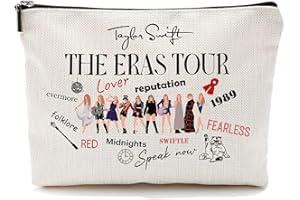 BRAVEMAN Swiftie Merch Gift Makeup Bag-Music Lover Merchandise, Singer Fans Gift Cosmetic Bag, Portable Stationary Storage Organizer,Ideal Travel Companion for TS Enthusiasts,Friendship Love Gifts