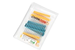 Chanzon 50pcs 1W 100 Ω ohm Metal Film Fixed Resistor 0.01 ±1% Tolerance 100R MF Through Hole Resistors Current Limiting Rohs Certificated