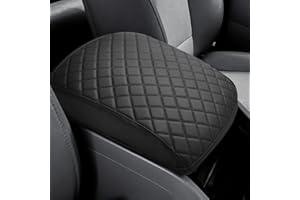JOYTUTUS Center Console Cover Compatible with 2009-2015 Pilot, Leather Arm Rest Armrest Cover for Car, Well-Make Durable Midd