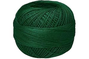 Handy Hands Lizbeth Egyptian Cotton Crochet Thread, Tatting Thread, and Knitting Thread Lace Size 20 (25 Grams 210 Yards) – HH20638 (Christmas Green)