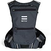 FITLY Minimalist Running Pack - Fitness Backpack Phone Holder, Storage, Thoracic Belt - Carry Personal Items - Running Gear for Men & Women - Lightweight Hydration Water Backpack