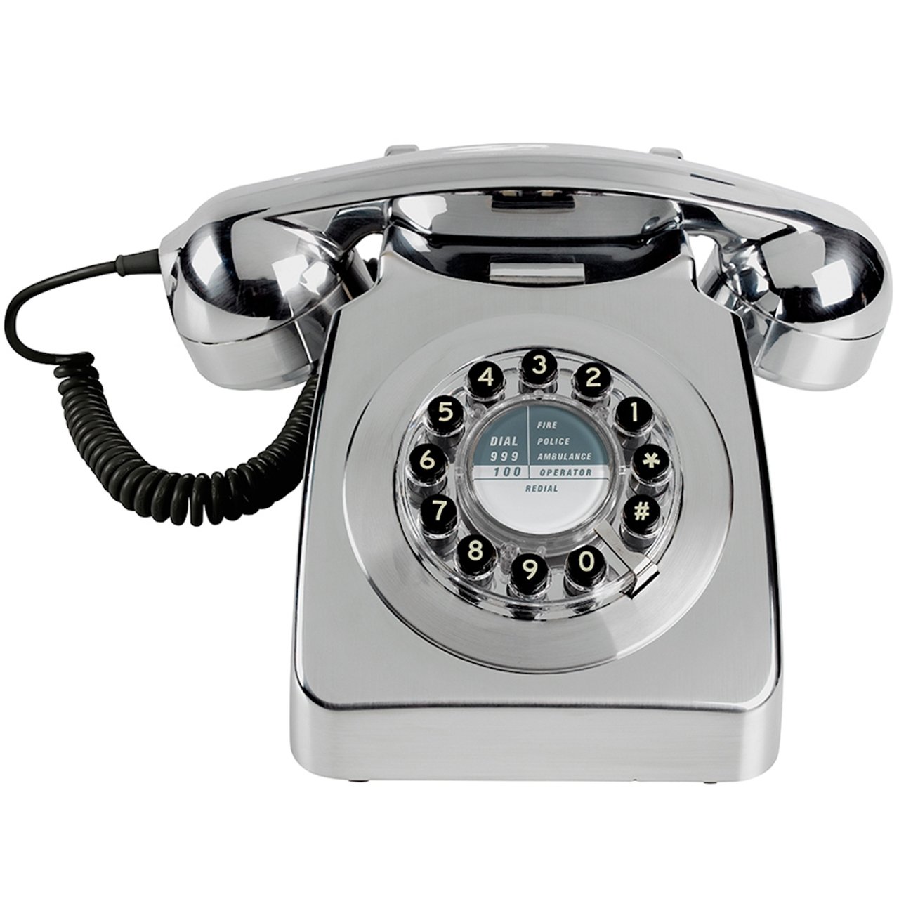 Wild and Wolf Retro 746 Telephone | Chrome โ image 1