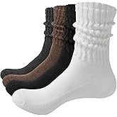 Eiatmoi Women's Slouch Crew Socks-Soft Scrunch thick Sock sole & Boot Socks | Stretchy Retro Style | All-Season Comfy