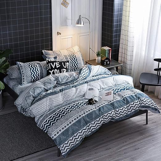 Ombre Luxury Duvet Covers Geometric Chevron Bedding Collections Charcoal Grey Duvet Covers Bedding Sets Home Garden