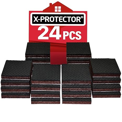 Non Slip Furniture Pads X Protector Premium 24 Pcs 1 1 2 Furniture Pad Best Furniture Grippers Rubber Feet Furniture Floor Protectors For Keep