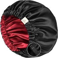 CHORHA Satin Schlafhaube – Doppelseitig, Verstellbar & Super Bequem Für Jede Frisur