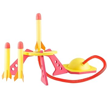 Jump Rocket Launcher with 3 Foam Rockets by Hey! Play!