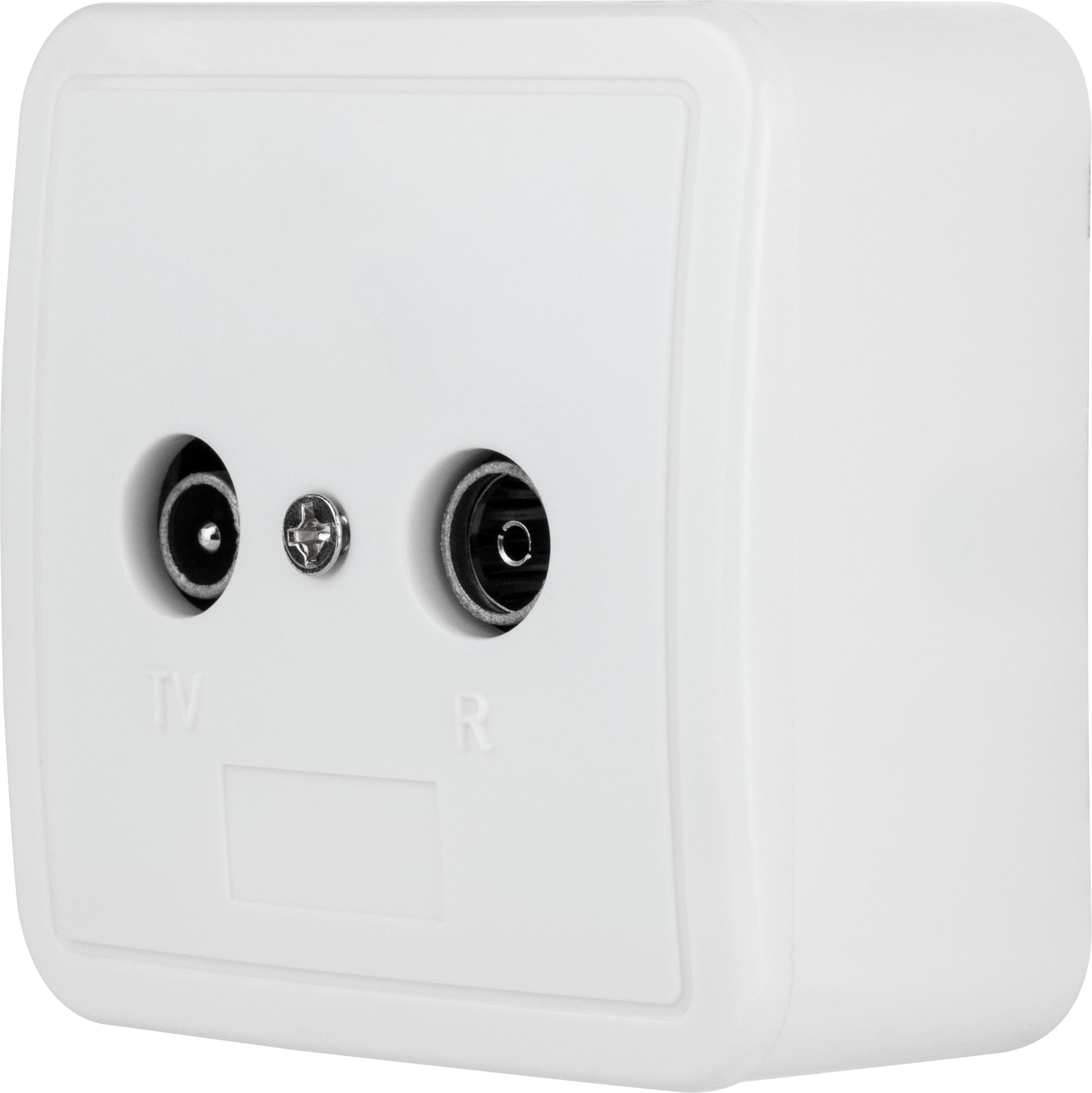 REV Ritter 0500440551 Standard UP/AP Antenna-Socket TV/RF White