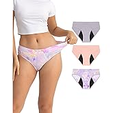 Neione Period Underwear for Women Mid Rise Menstrual Panties Modal Hipster Briefs Soft Stretch
