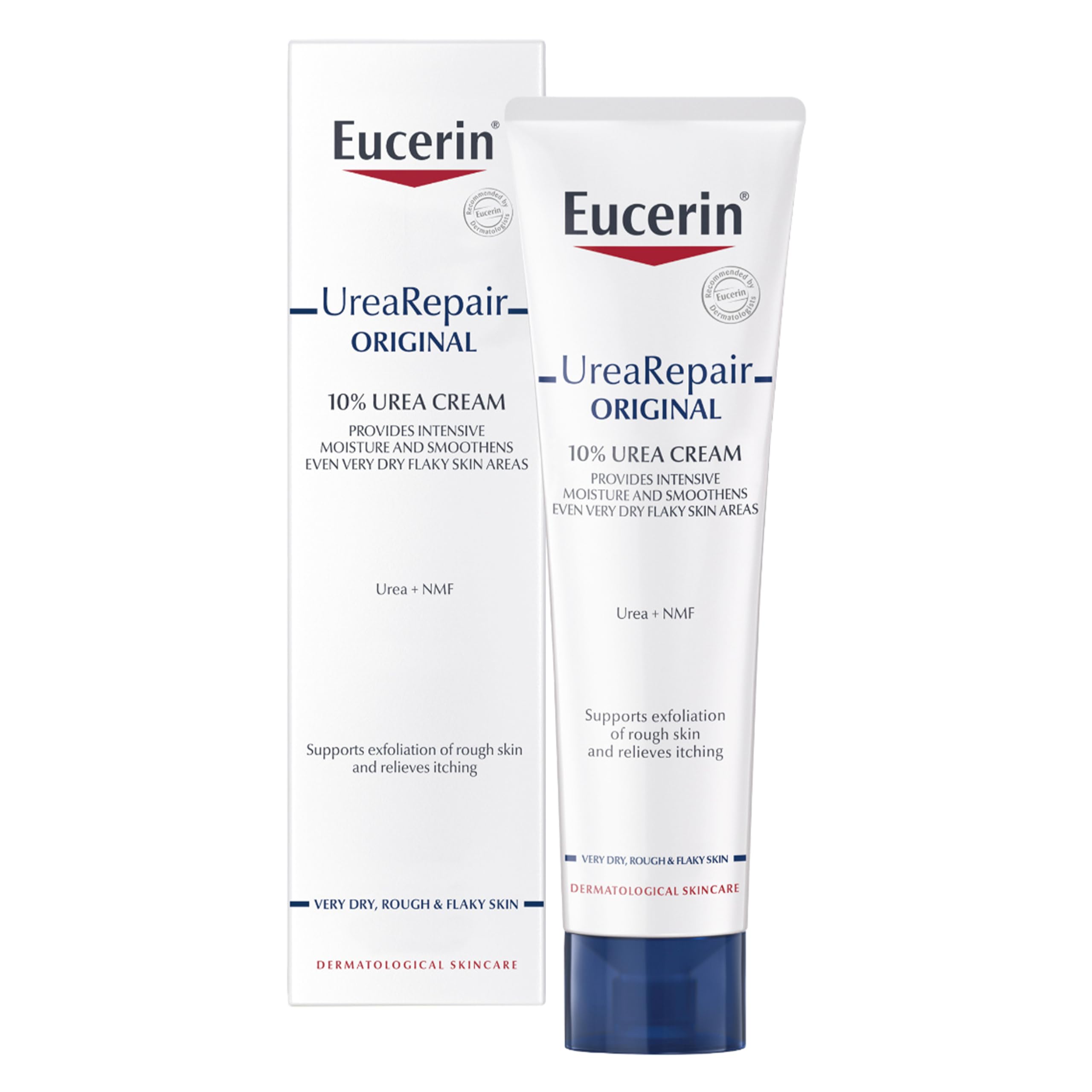 Eucerin UreaRepair ORIGINAL 10% Urea Cream 100ml, Intensive Body Cream for Dry and Rough Skin, Skincare with Urea for Dry Skin