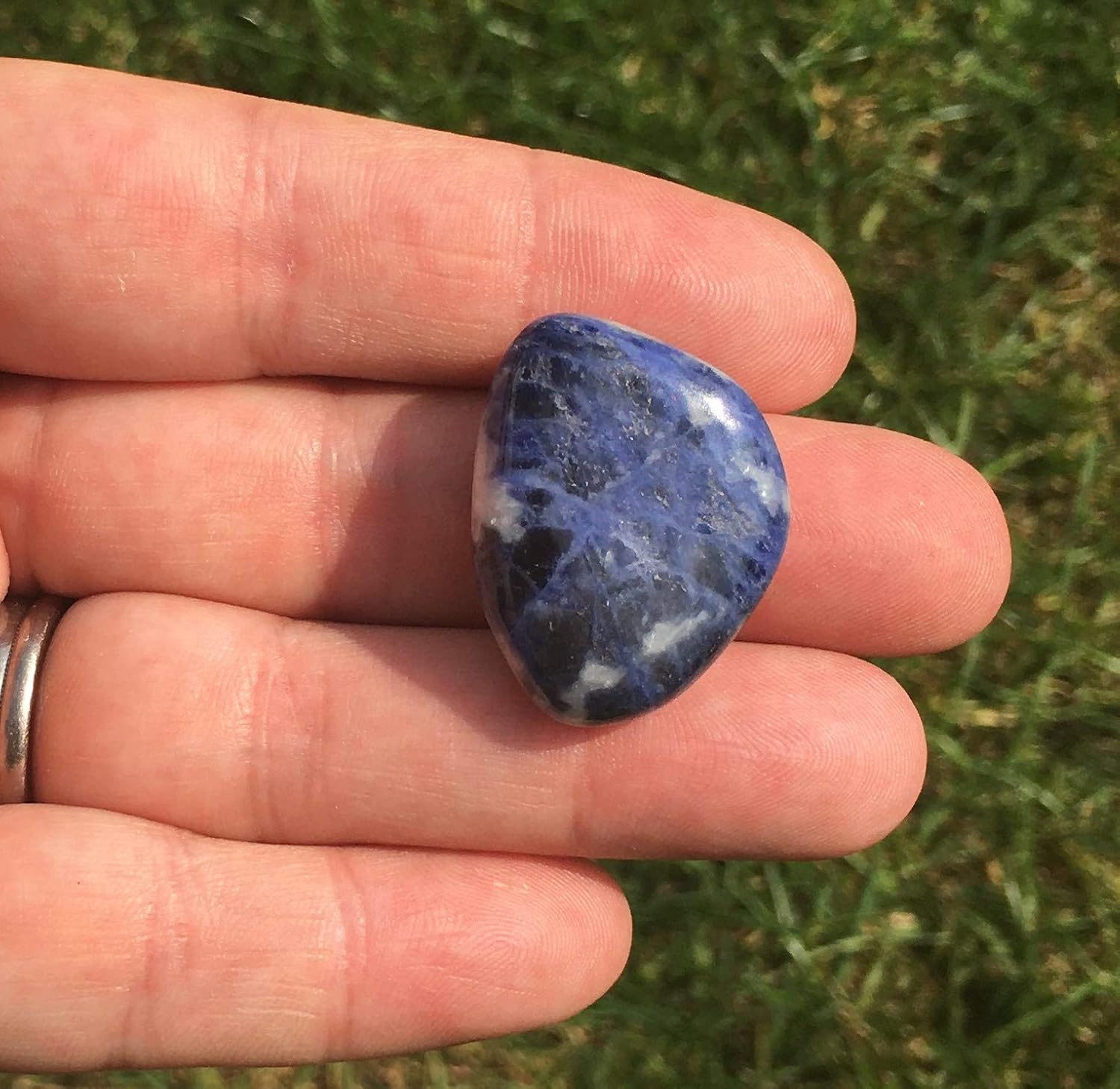 Sodalite Crystal Tumble Stones Medium - 1 Pc - Image 5