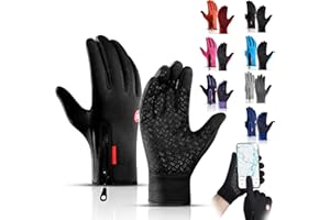 Velura Winter Gloves, Velura Thermal Touch Screen Windproof Gloves,Waterproof&Windproof Thermal Non-Slip Glove