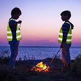 Firtink 4 Pieces Kids Hi Vis Vests High Visibility Reflective Safety Vest view 7