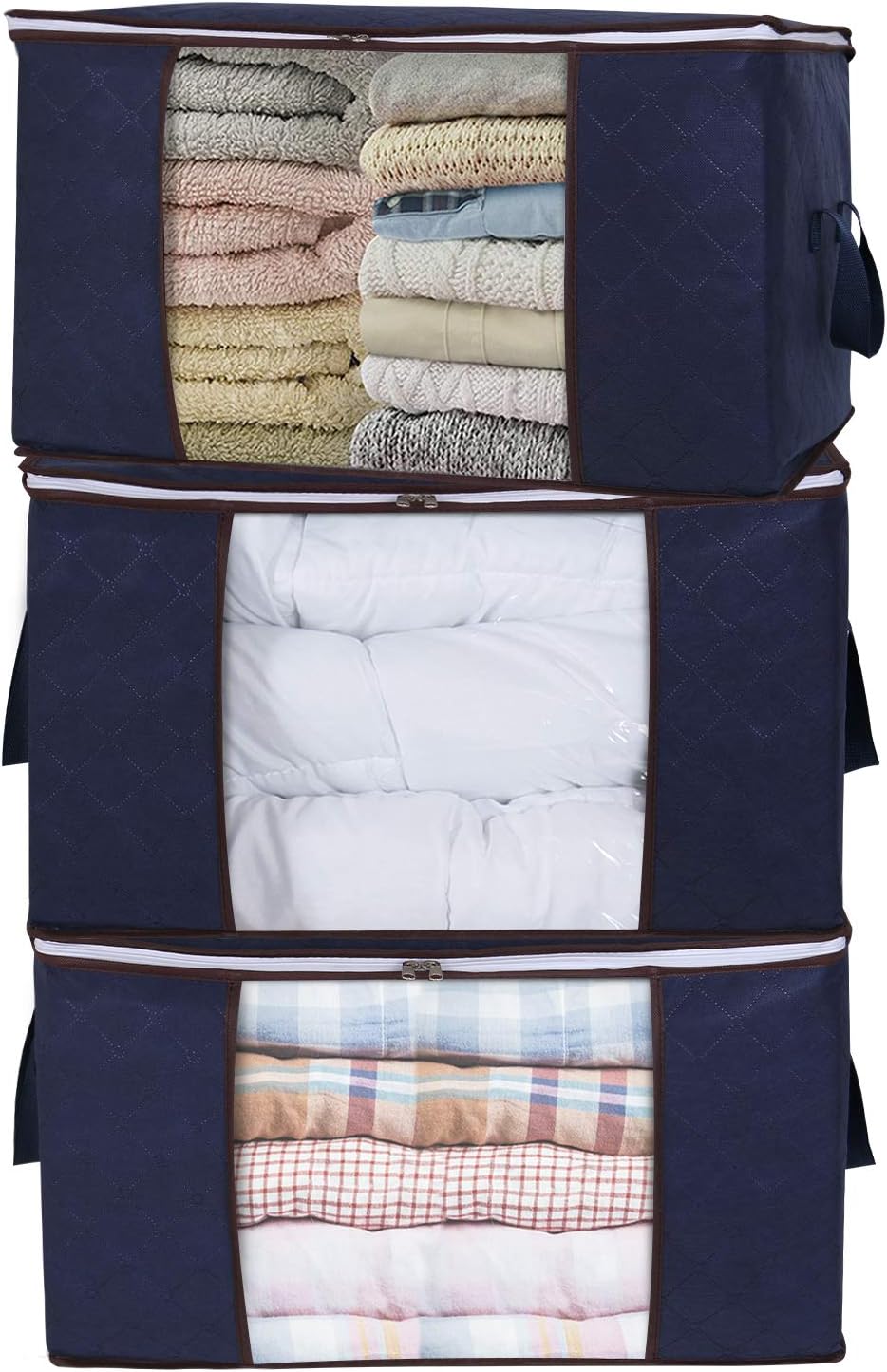 Lifewit Large Capacity Clothes Storage Bag Organizer with Reinforced