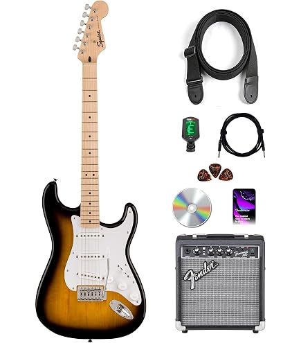 Amazon.com: Squier Sonic Stratocaster Electric Guitar 2-Color