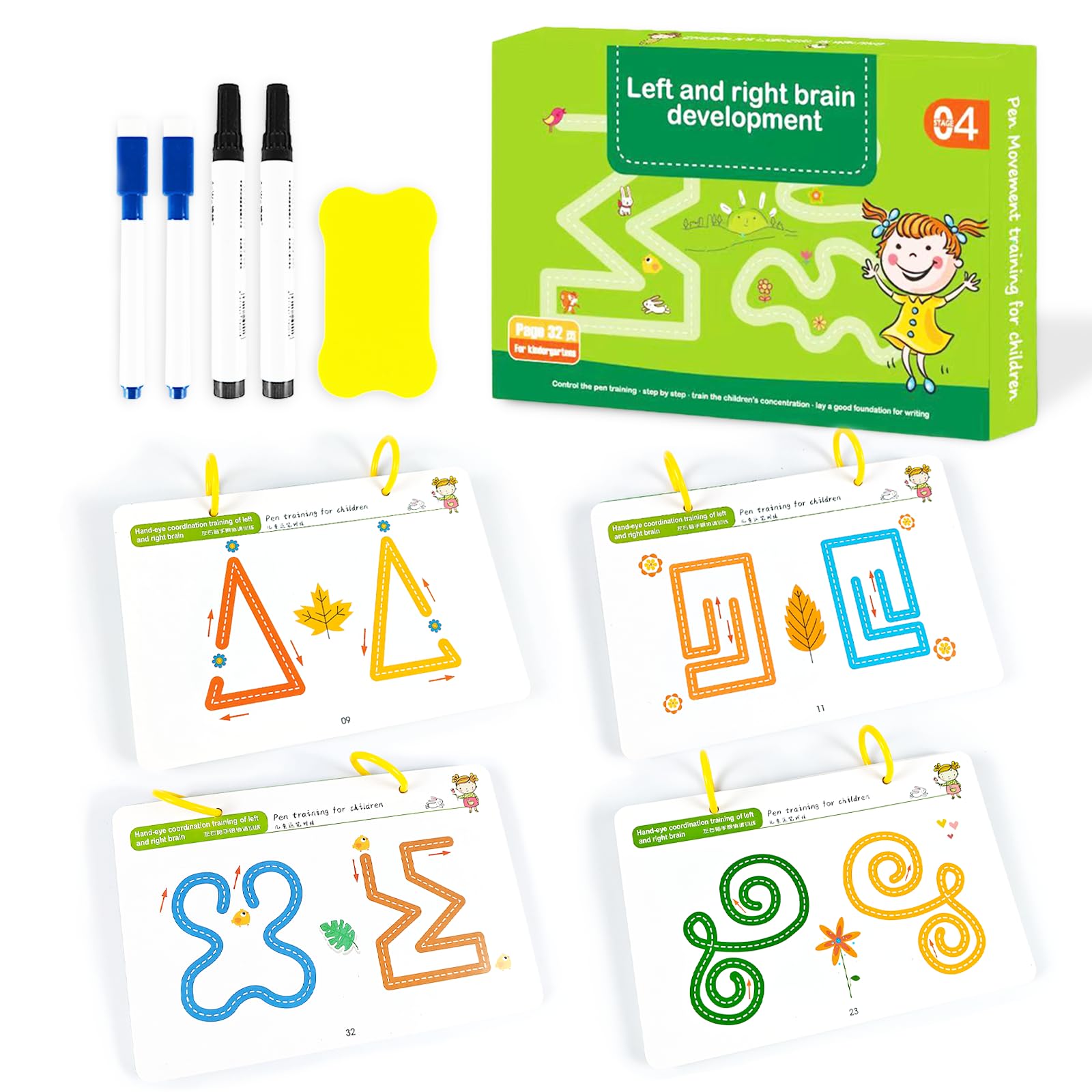 Scribble Smart Reusable Tracing Workbook for 3-6 Year Olds - Preschool Handwriting Practice, Wipe Clean Activity Book with 32 Pages — image 1