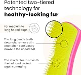 Pet Teezer Large Detangling Brush for Dogs Pink Yellow - Dry or Bath view 2