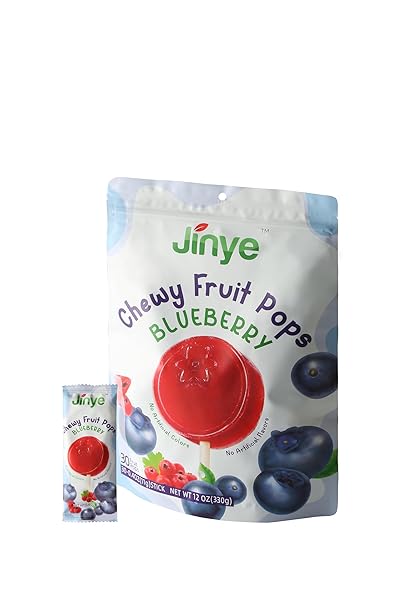 CHEWY BLUEBERRY FRUIT POPS – PURE, NATURAL SNACK WITH HAWTHORN & FREEZE-DRIED BLUEBERRIES- NO ARTIFICIAL COLORS OR FLAVORS, 100% GENUINE FRUIT BLISS (330G, BLUEBERRY)